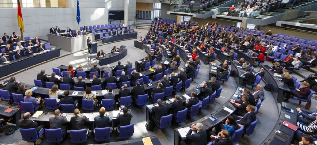 Foto Plenarsaal Deutscher Bundestag
