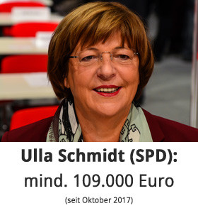 Ulla Schmidt: Nebentätigkeiten von mind. 109.000 Euro